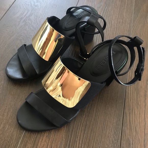 See by Chloe metal vamped stacked heel sandal - Picture 2 of 6